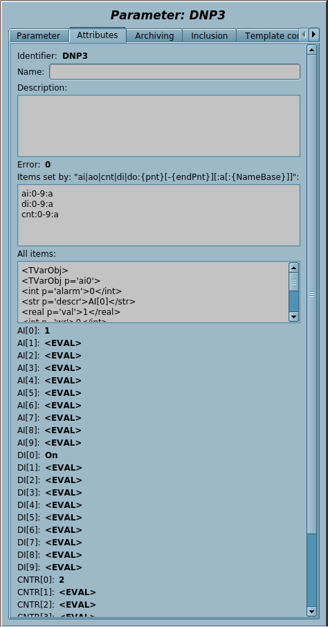 Result and the operative setup.